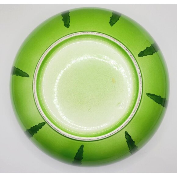 Watermelon Ceramic Serving Bowl 11 Inches Pink Green Summer Fruit Salads Snacks - Picture 6 of 12